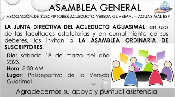 Convocatoria a la Asamblea General Ordinaria de Suscriptores