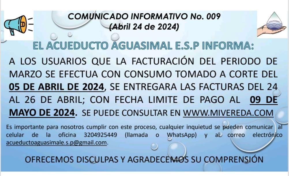 Comunicado Informativo No. 009